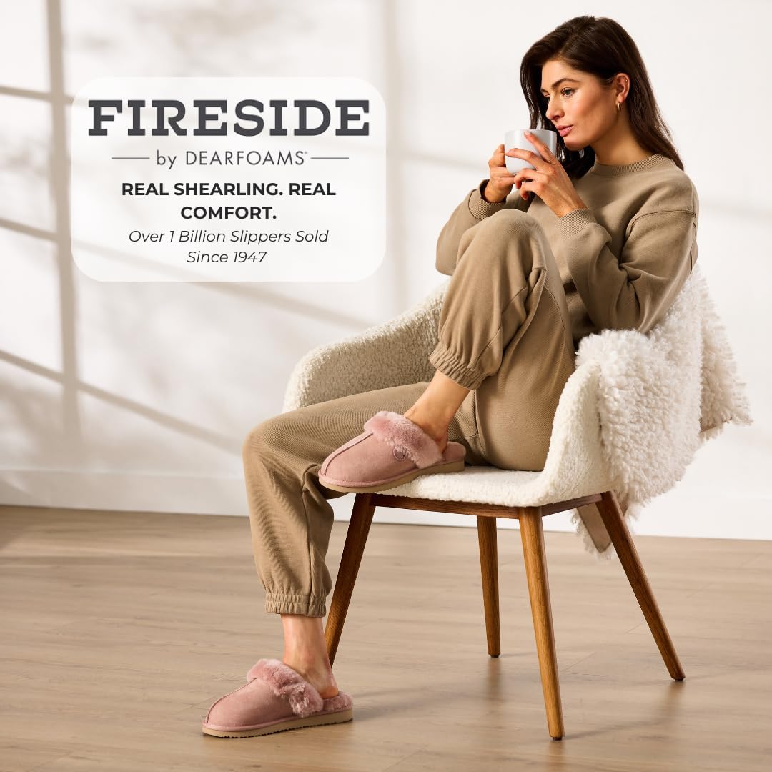 Detalle 2 de Fireside Sydney Shearling Scuff Slipper 100% Shearling