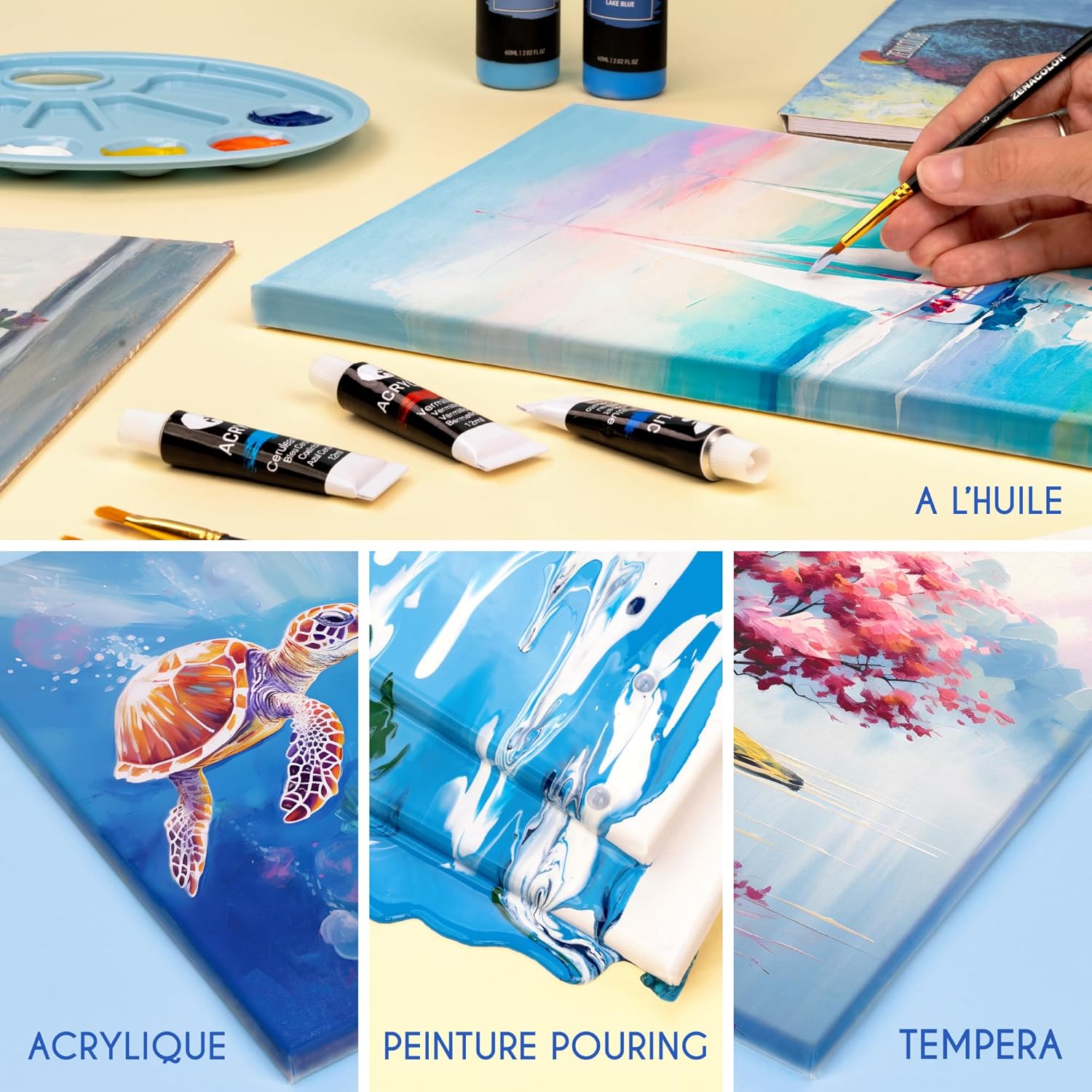 Thumbnail 4 de Zenacolor Toiles à peindre 50x70 🎨