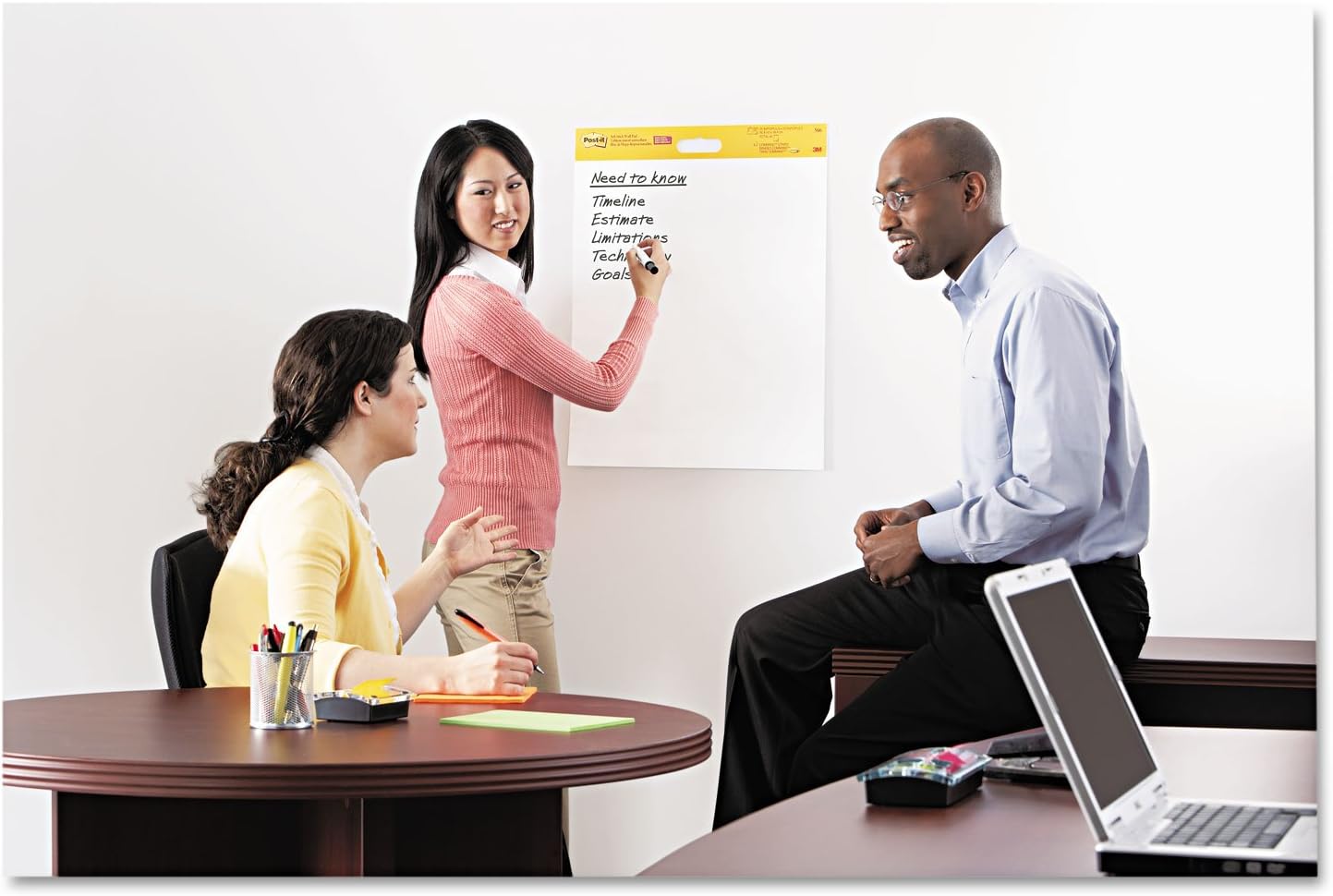 Thumbnail 1 de Post-it Super Sticky Meeting Charts – Pack de 2 blocs (58,4 x 50,8 cm) – blanc
