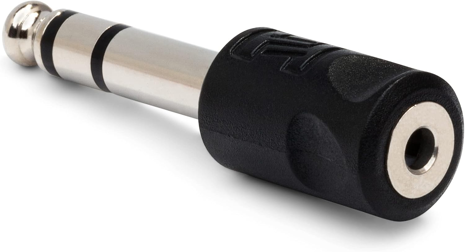 Detalle 2 de Hosa GPM-103 hörlursadapter, 3,5 mm TRS till 1/4-tums TRS, svart