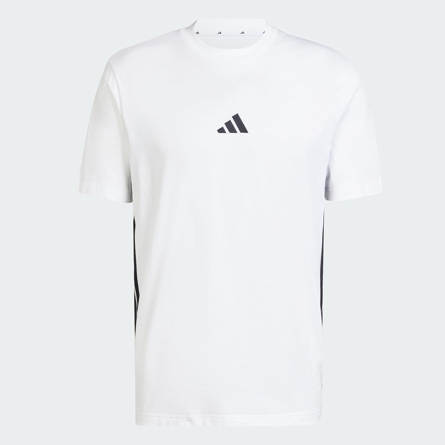 Thumbnail 5 de Adidas Herren Essential Three Stripes Single Jersey Tee – klassischer Rundhals, 100% Baumwolle