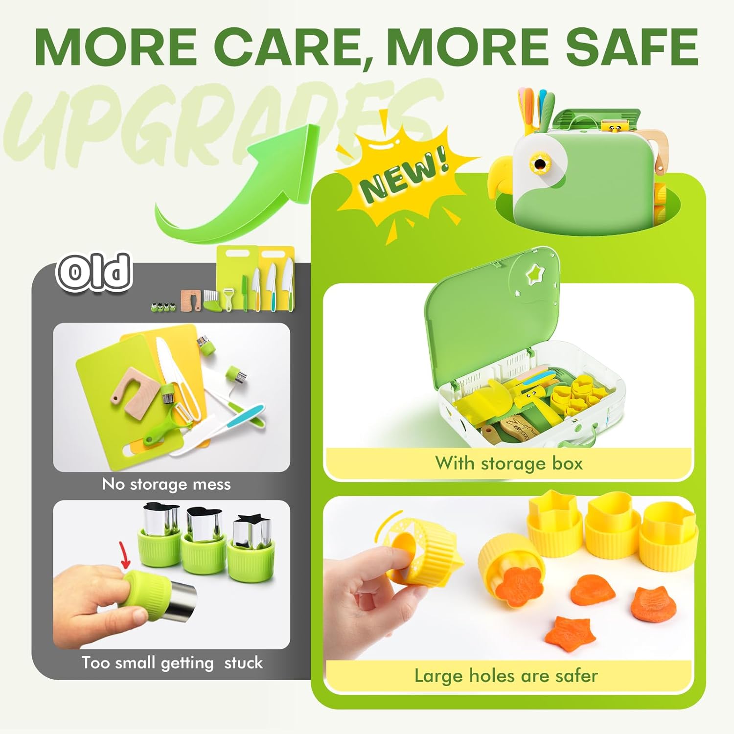Detalle de Yeeammk 13PCS toddler knife set for learning 🍴