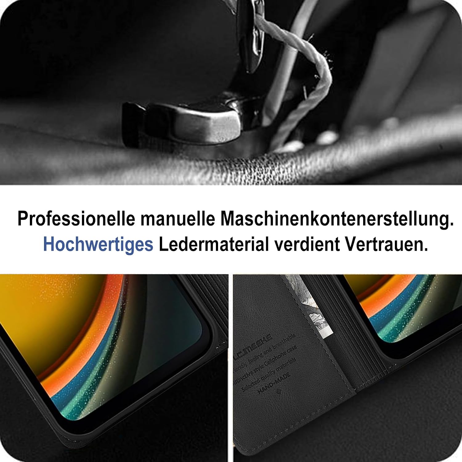 Thumbnail 2 de Giyer Wallet-Hülle fürs Samsung Galaxy Xcover 7 – PU-Leder, Displayschutzfolie & Standfunktion