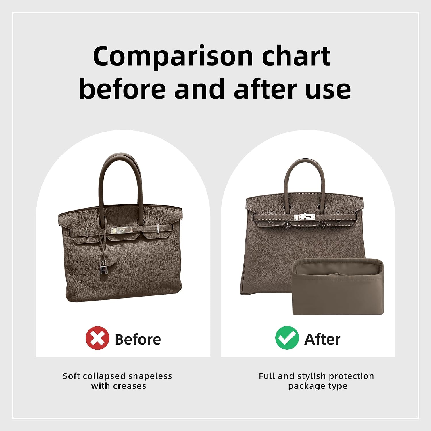 Thumbnail 3 de DGAZ Purse Organizer for Birkin 35 bags