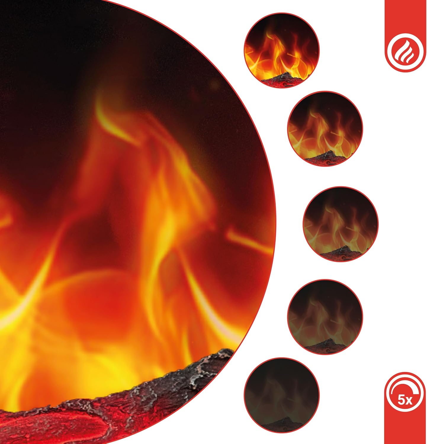 Thumbnail 3 de KAMINIO Luca chimenea eléctrica 30 pulgadas