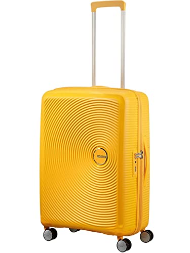 Detalle de American Tourister Soundbox – Valise Spinner M Extensible 67 cm en jaune doré, 71,5/81 L, 3,70 kg