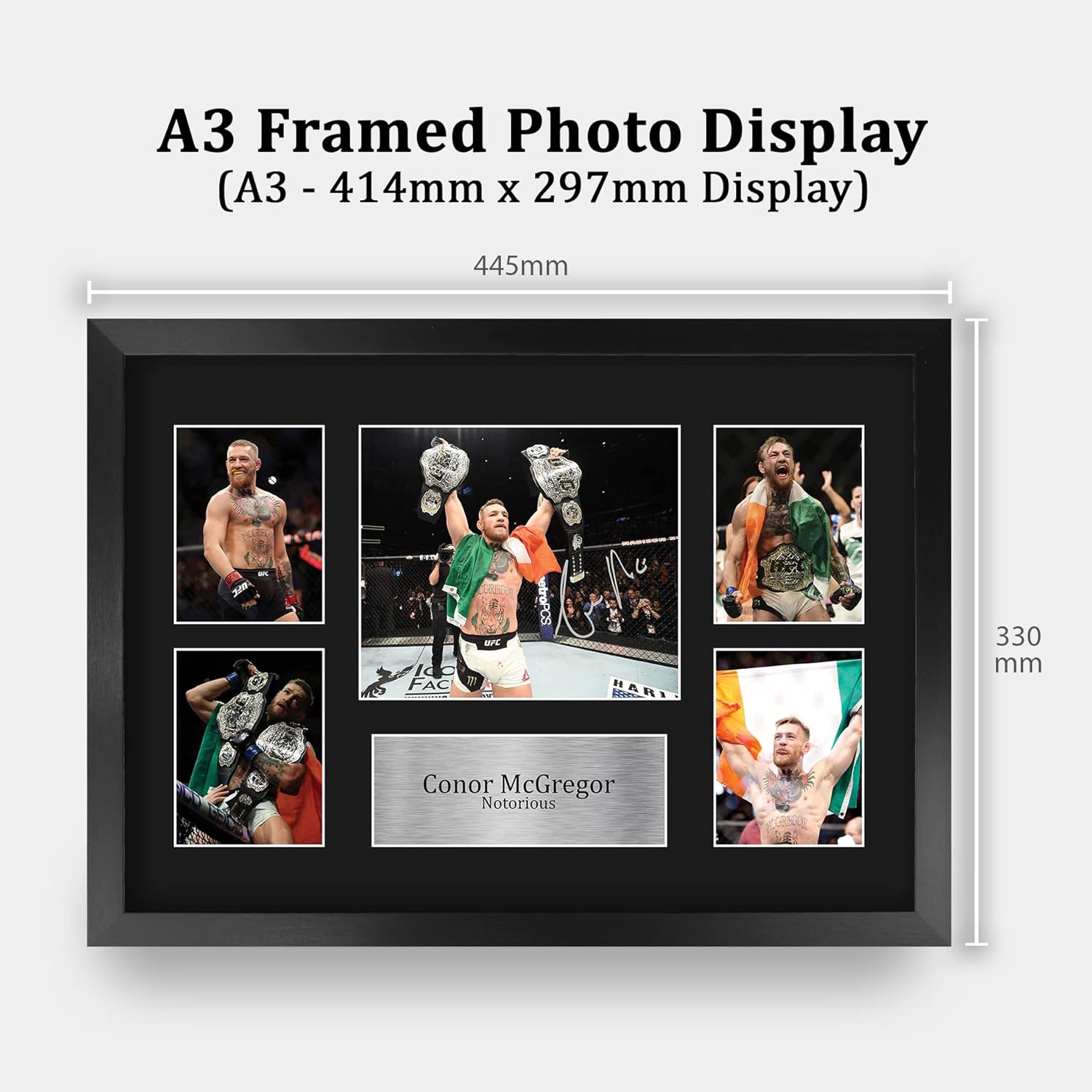 Thumbnail 1 de HWC Trading FR A3 Conor McGregor framed signed autograph picture for UFC memorabilia fans (A3)