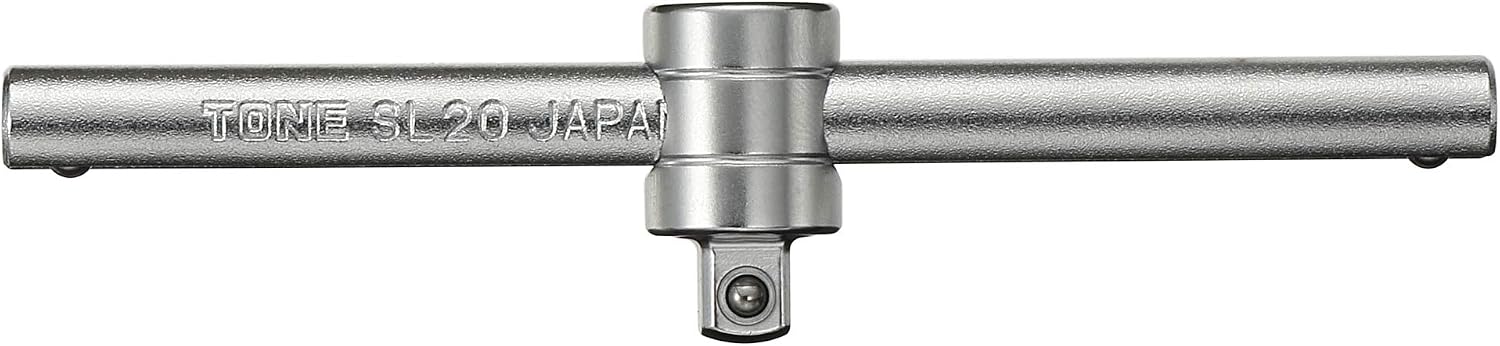 Detalle de トネ(TONE) HPSL20 T形スライドハンドル センターロックタイプ 差込角6.35mm