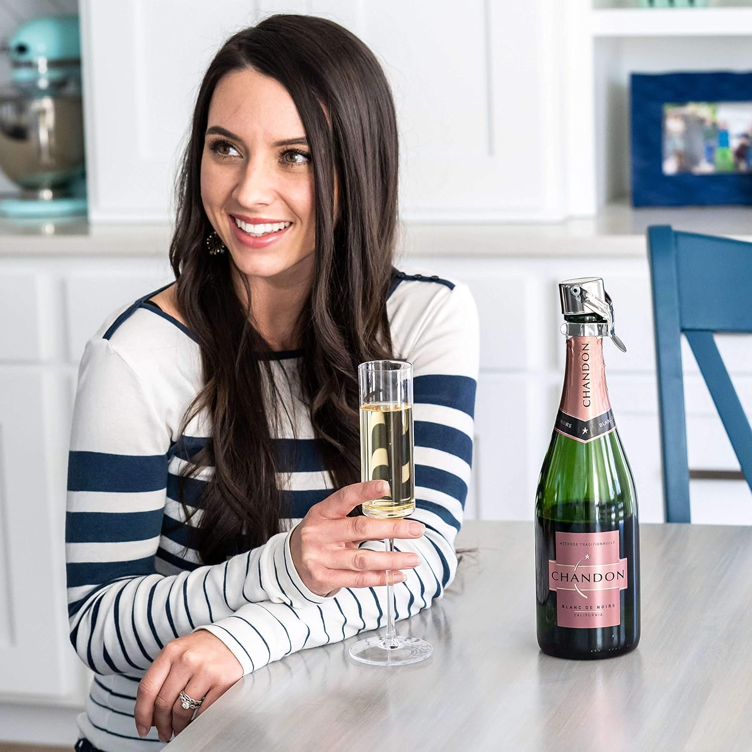 Detalle de Kloveo Champagne Stoppers – Patented Seal (No Pump Needed), Made in Italy