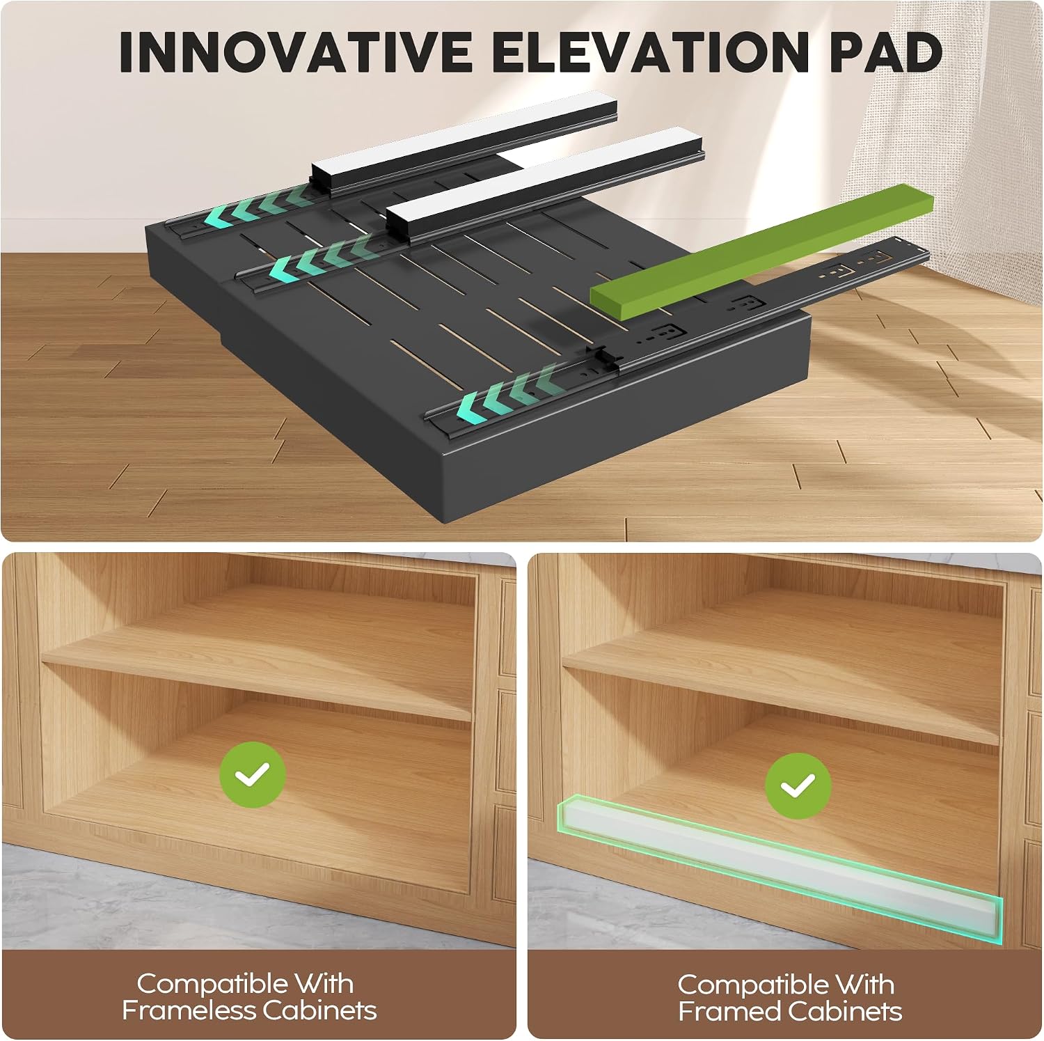 Detalle 2 de Seinloes 6 Pack Pull-Out Cabinet Organizer 21"