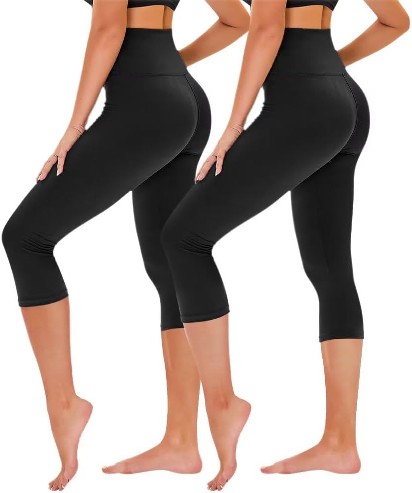 TNNZEET 3/4 Leggings Damen Capri – High Waist, 7/8 Sporthose für Gym