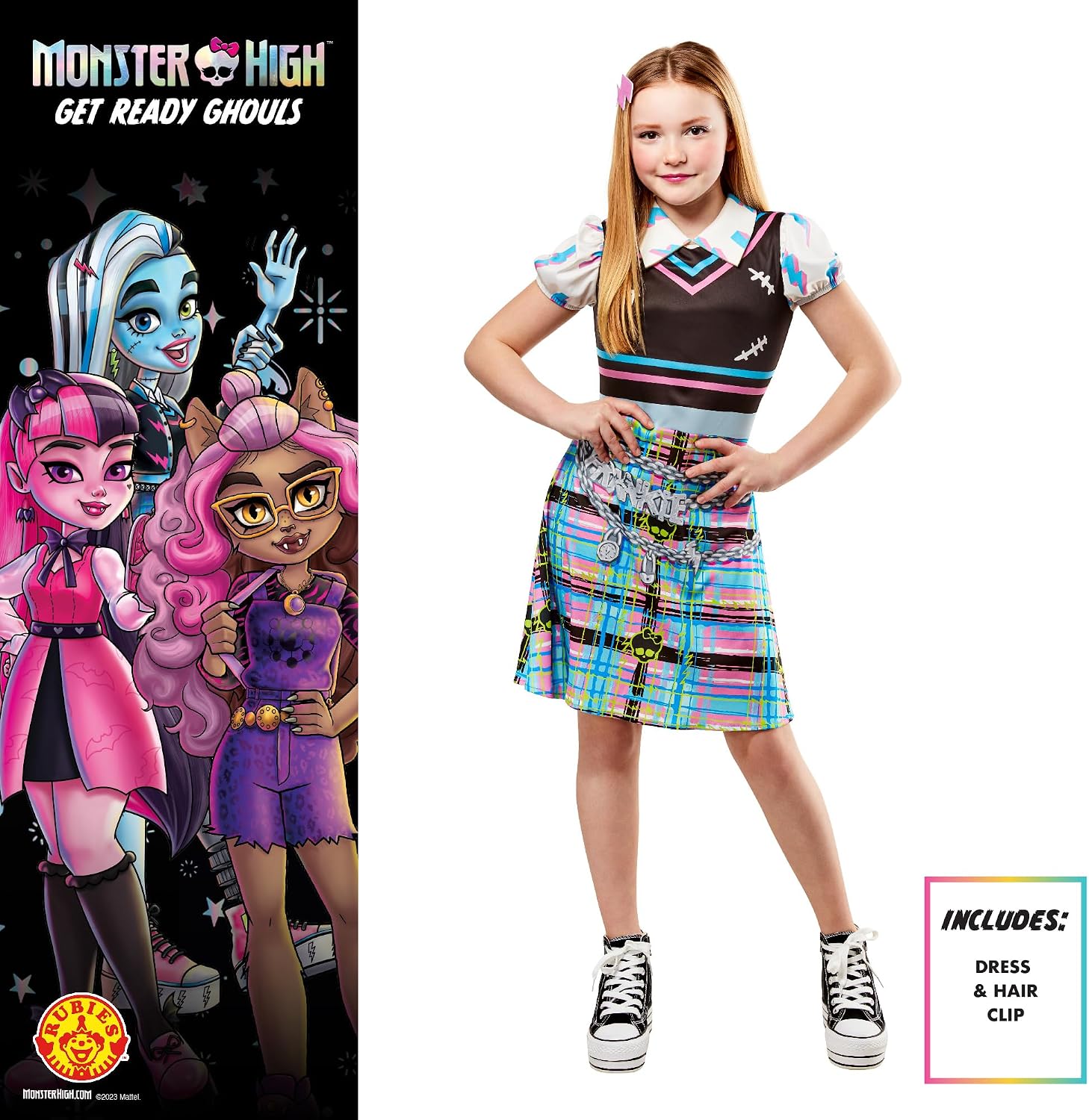 Thumbnail 1 de Rubie's Frankie Stein Girls Costume XS–L