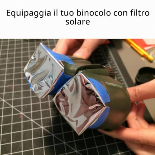 Detalle de Absolute Eclipse Filtro Solare DIY 150×150 mm per telescopi, binocoli e fotocamere