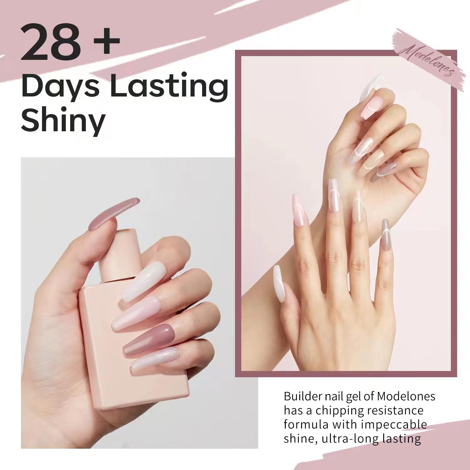 Detalle de modelones 8-in-one Aufbaugel für Gelnägel 7 ml
