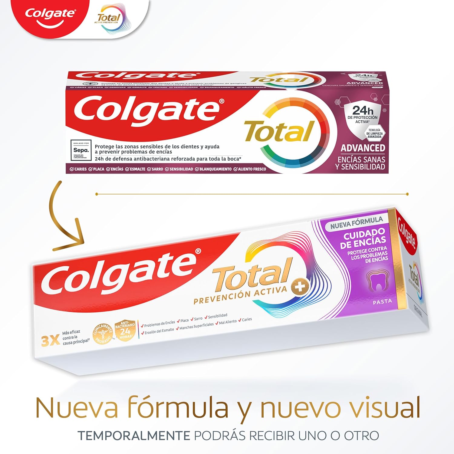 Thumbnail 3 de Colgate Total Prevención Activa 🦷 Pasta de dientes 4x75ml