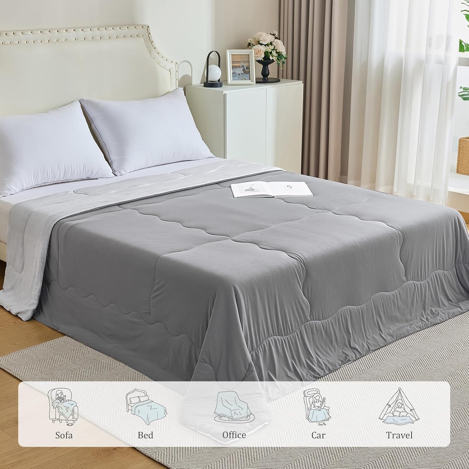 Detalle de CHOSHOME Cooling Comforter King