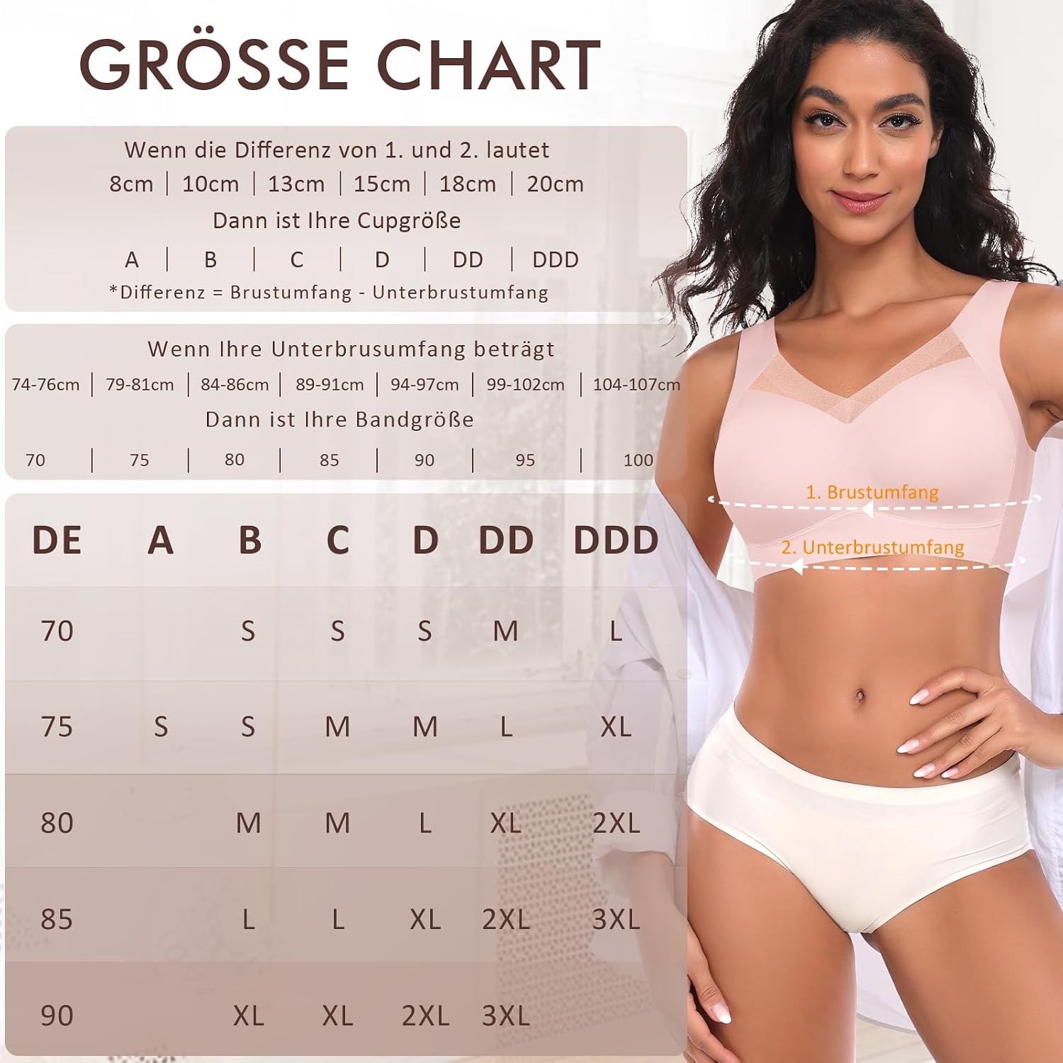 Thumbnail 5 de Damen BH Ohne Bügel – Nahtloser, bequemer Bustier-BH aus glattem Stoff