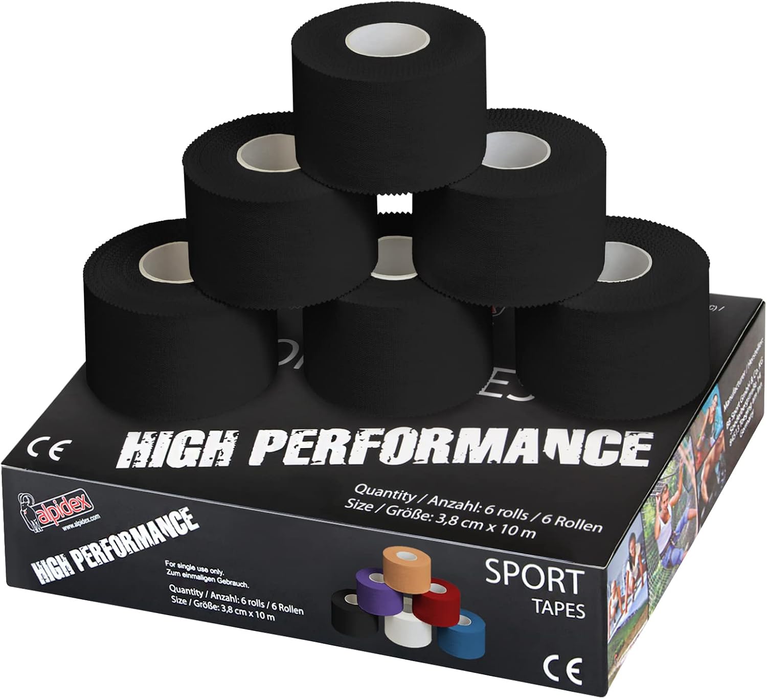 Detalle de ALPIDEX Sport Tape 3,8 cm, 10 m