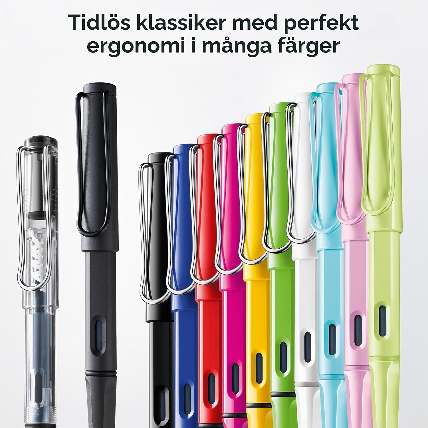 Detalle 2 de Lamy safari 17M-MX reservoarpenna, scarlet med M-spets i polerat stål