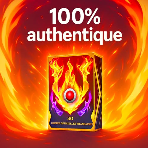 Detalle 2 de Someja Lot de 30 Cartes Pokémon Officielles Françaises – 5 Brillantes Incluses, Sans Doublons, Boîte de Rangement PKM