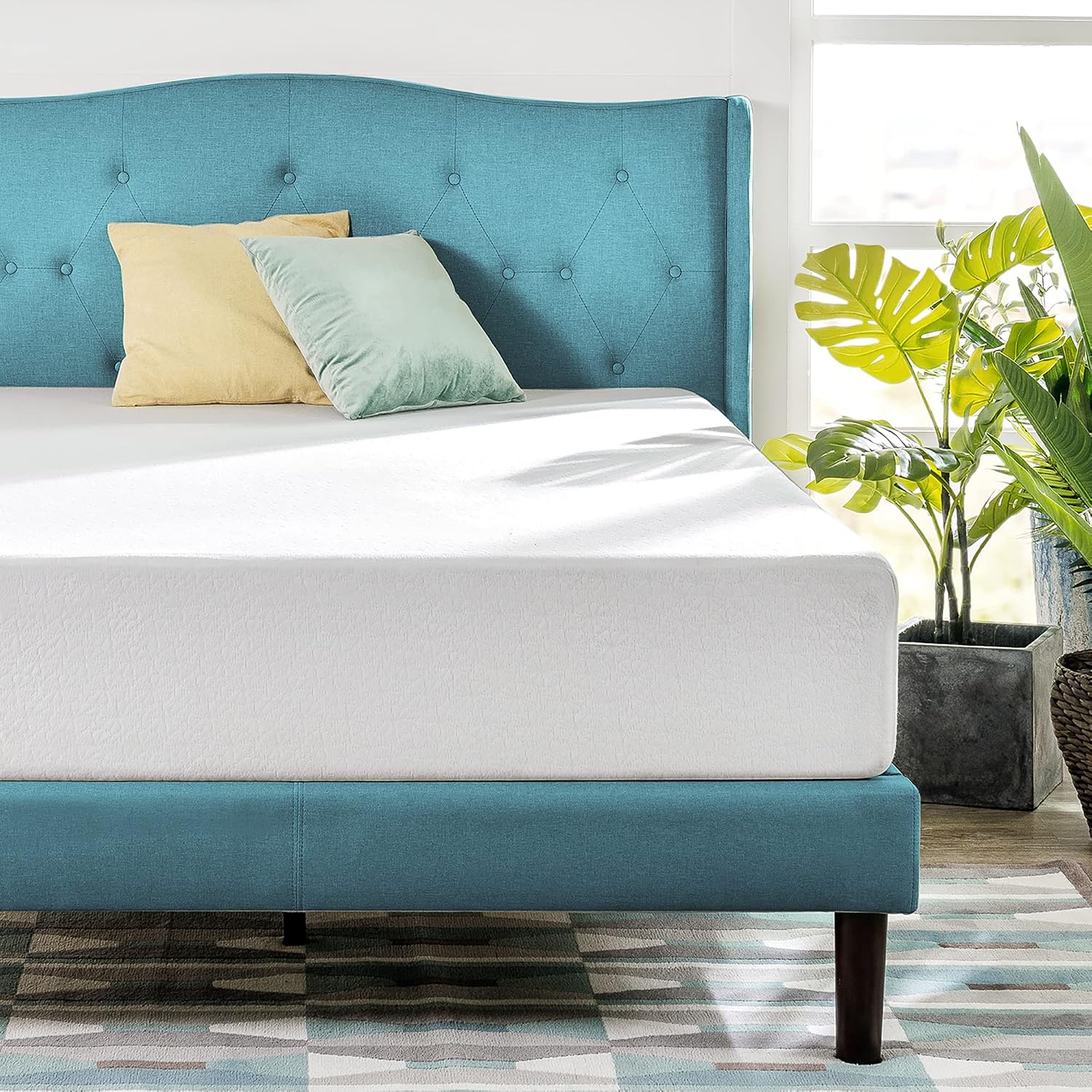 Thumbnail 4 de Zinus 3ft Single Memory Foam Mattress with Green Tea & Charcoal Infusion (90 x 190 cm) – 8'' High, Medium Firm Orthopaedic Support