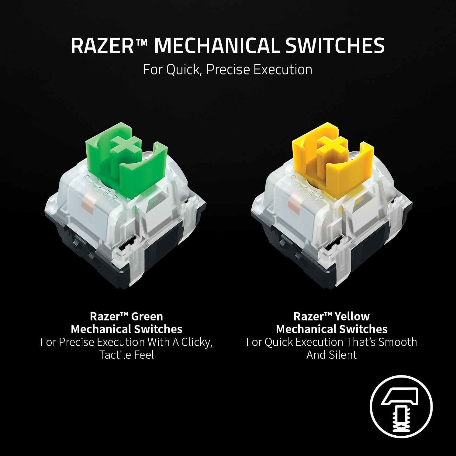 Thumbnail 4 de Razer BlackWidow V3 Mini HyperSpeed (Yellow Switch) – 65% Wireless Mechanical Keyboard