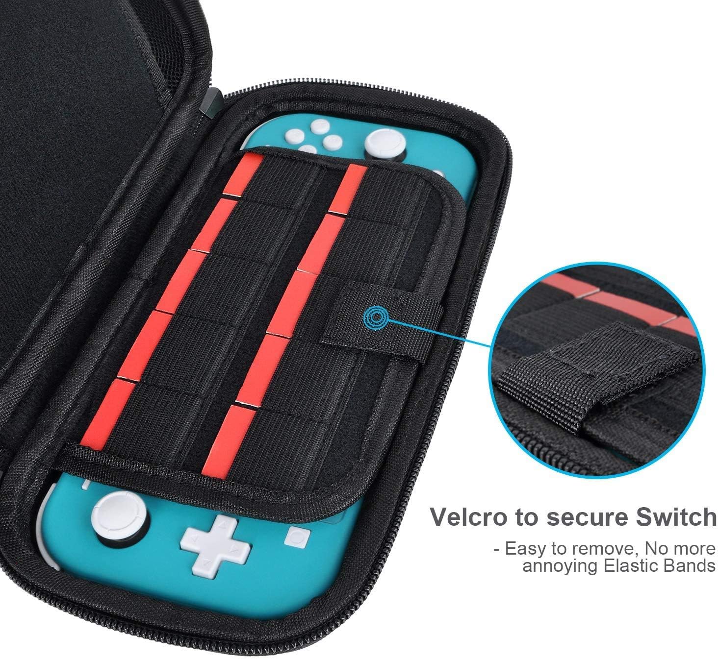 Detalle de daydayup Switch Case for Nintendo Switch Lite, 16-slot