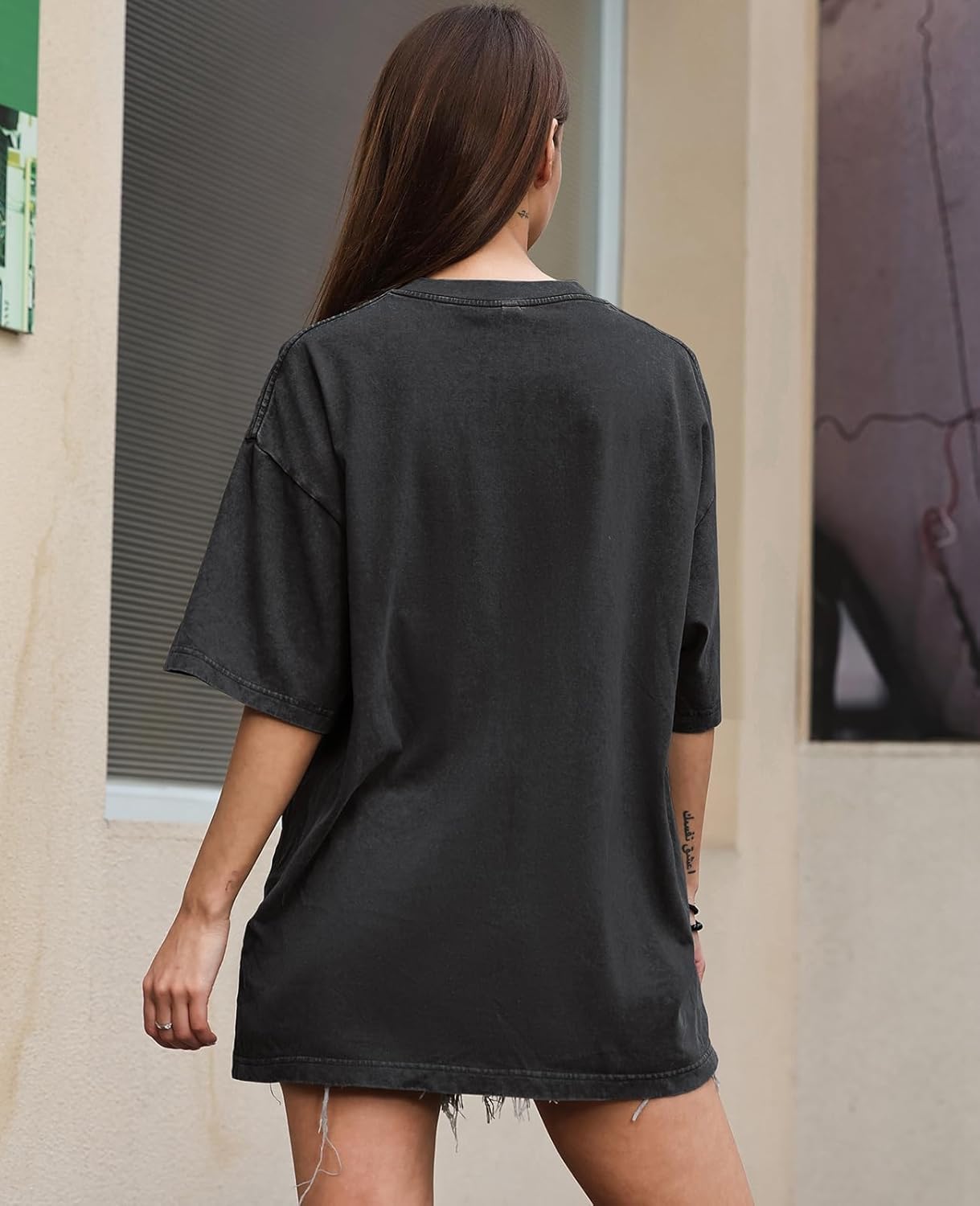 Thumbnail 6 de Washed Vintage Oversized T-Shirt Baggy Tee