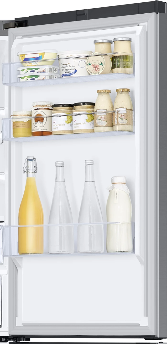 Detalle de Samsung RB34C605CS9/EF – freistehende Kühl-Gefrierkombination mit Flex-Zonen und Humidity Fresh
