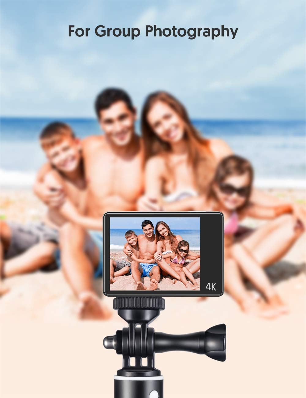 Thumbnail 5 de WOLFANG Action-Kamera Selfie-Stick 27,7 Zoll