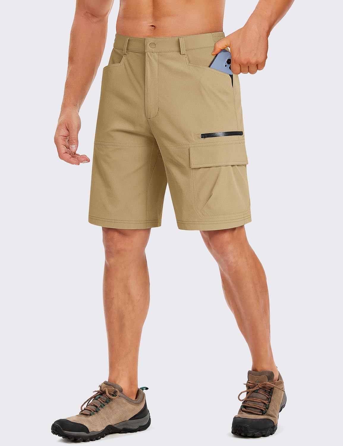 Detalle 2 de TACVASEN Men's Quick-Dry Cargo Shorts, Summer Style, 5 Pockets
