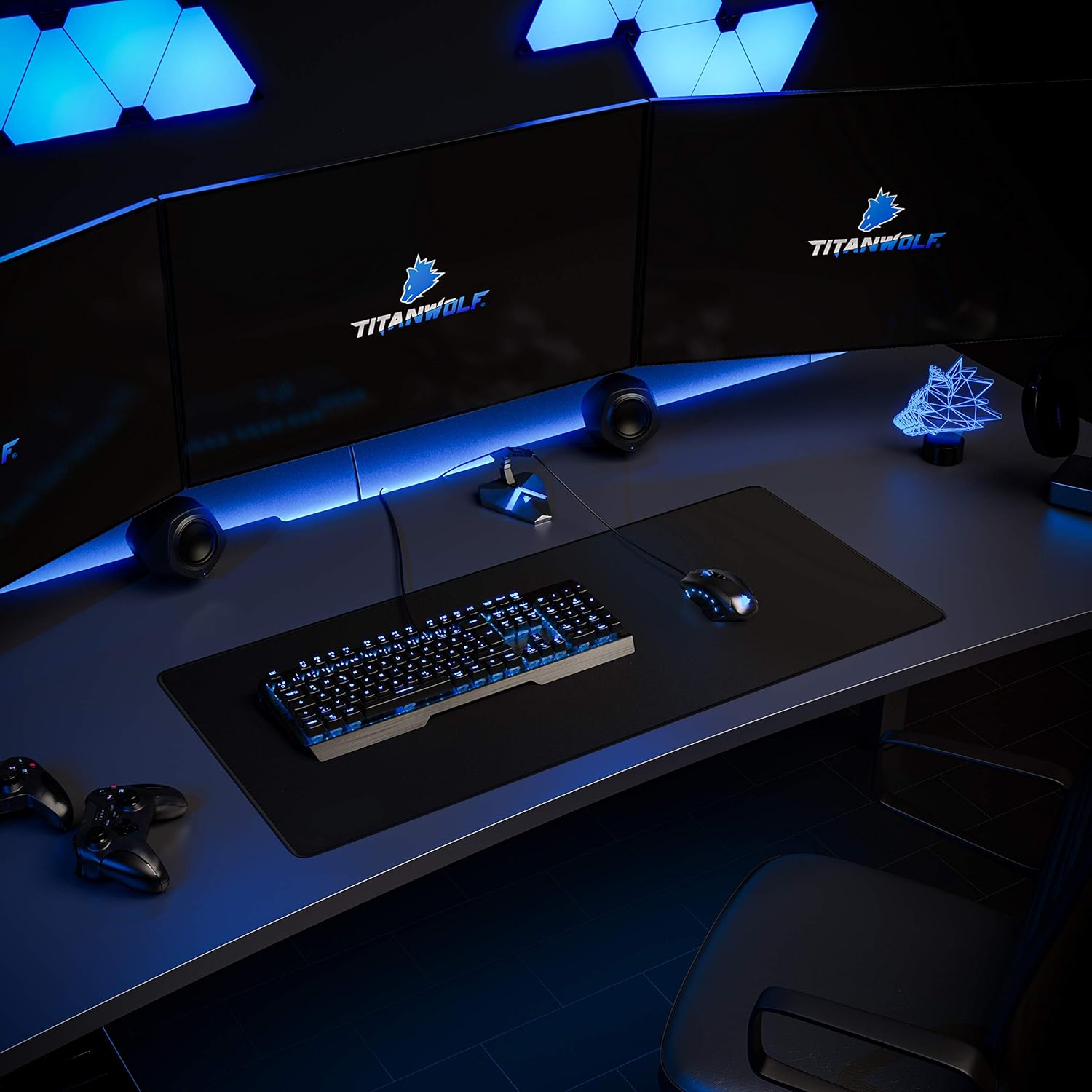 Thumbnail 5 de TITANWOLF XXL Mauspad 900×400 mm 🖱️