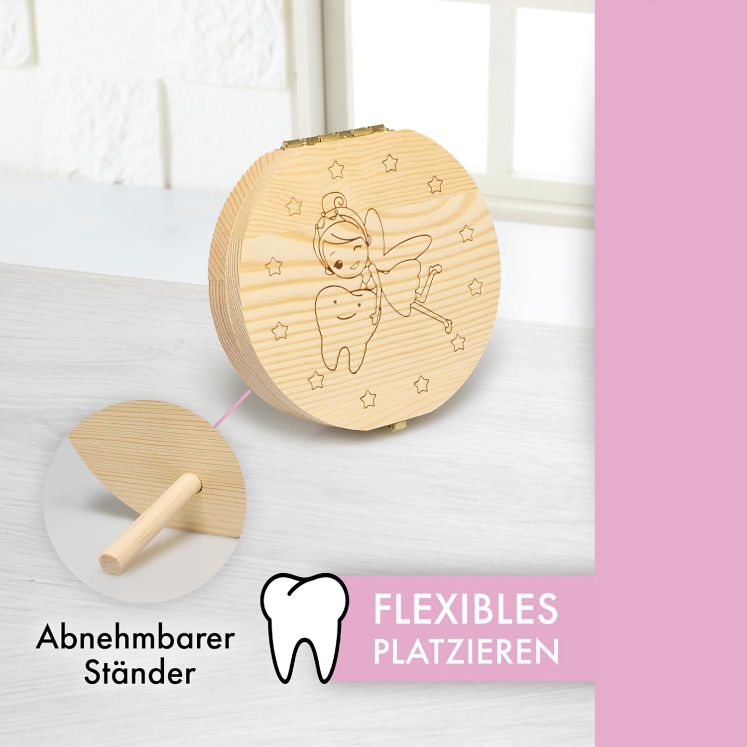 Thumbnail 6 de LumeeStar® Zahndose Milchzähne mit Namen – Erinnerungsbox für Milchzähne, Display-Funktion, Geburtsgeschenk