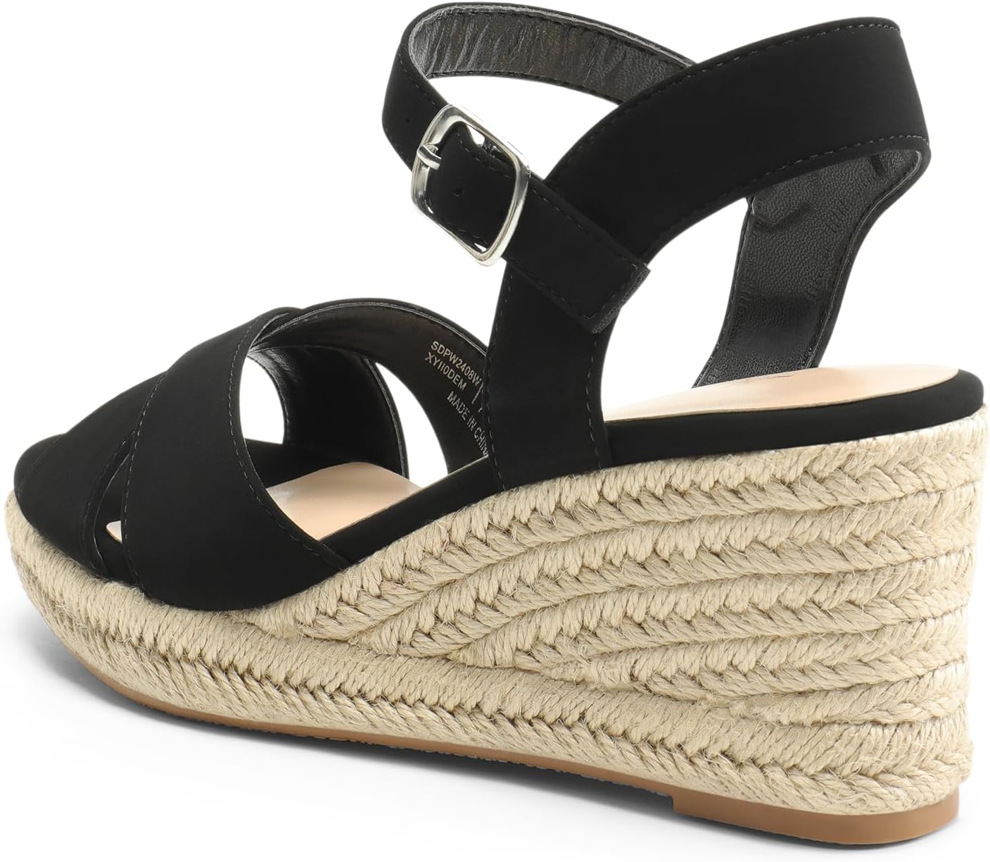 Thumbnail 6 de DREAM PAIRS Espadrille Dressy Wedge Sandals for Women with Adjustable Buckle