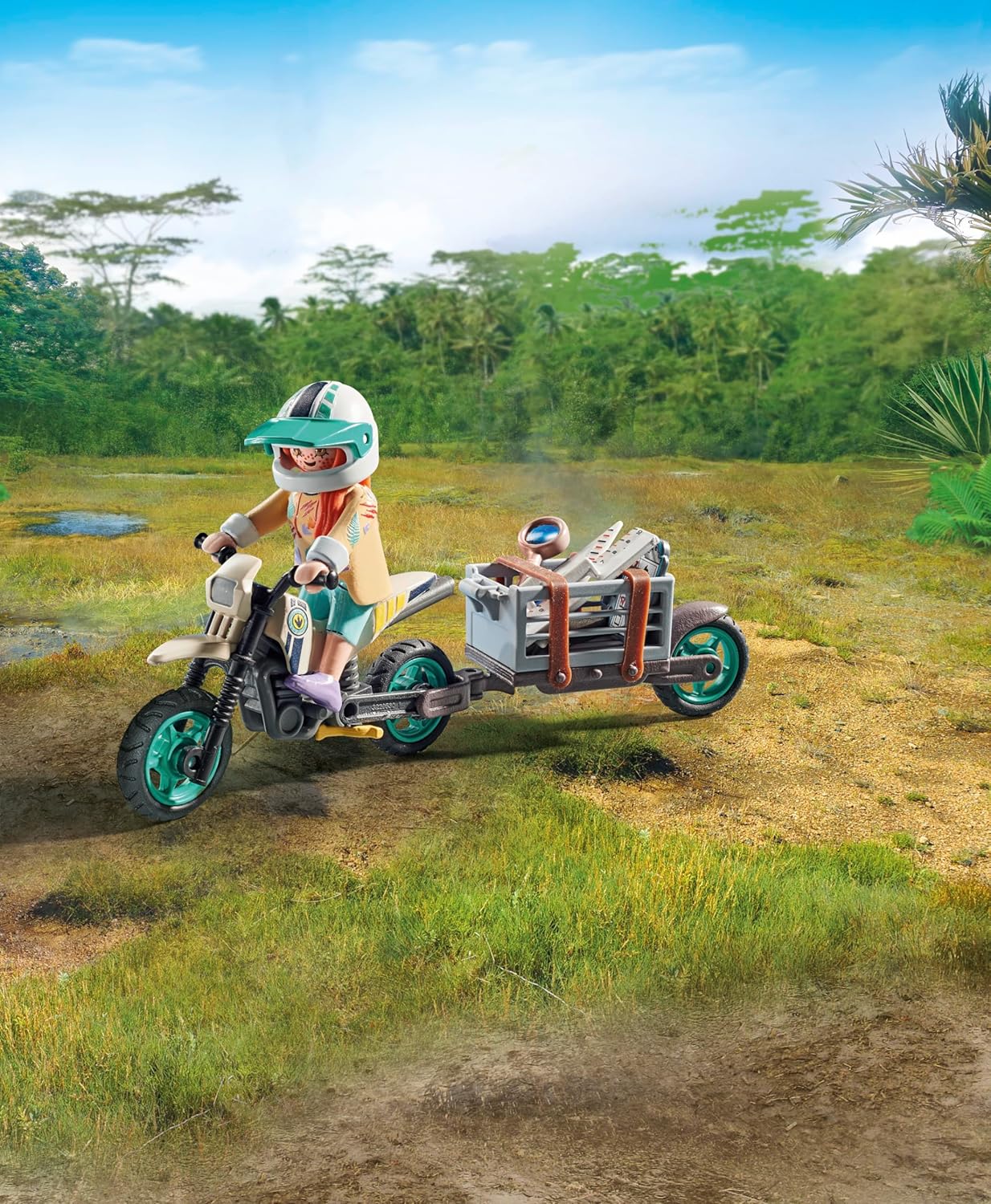 Thumbnail 5 de PLAYMOBIL Dinos 71524: Sulle Tracce del T-Rex – Ricerca dell Tyrannosaurus con Motocicletta