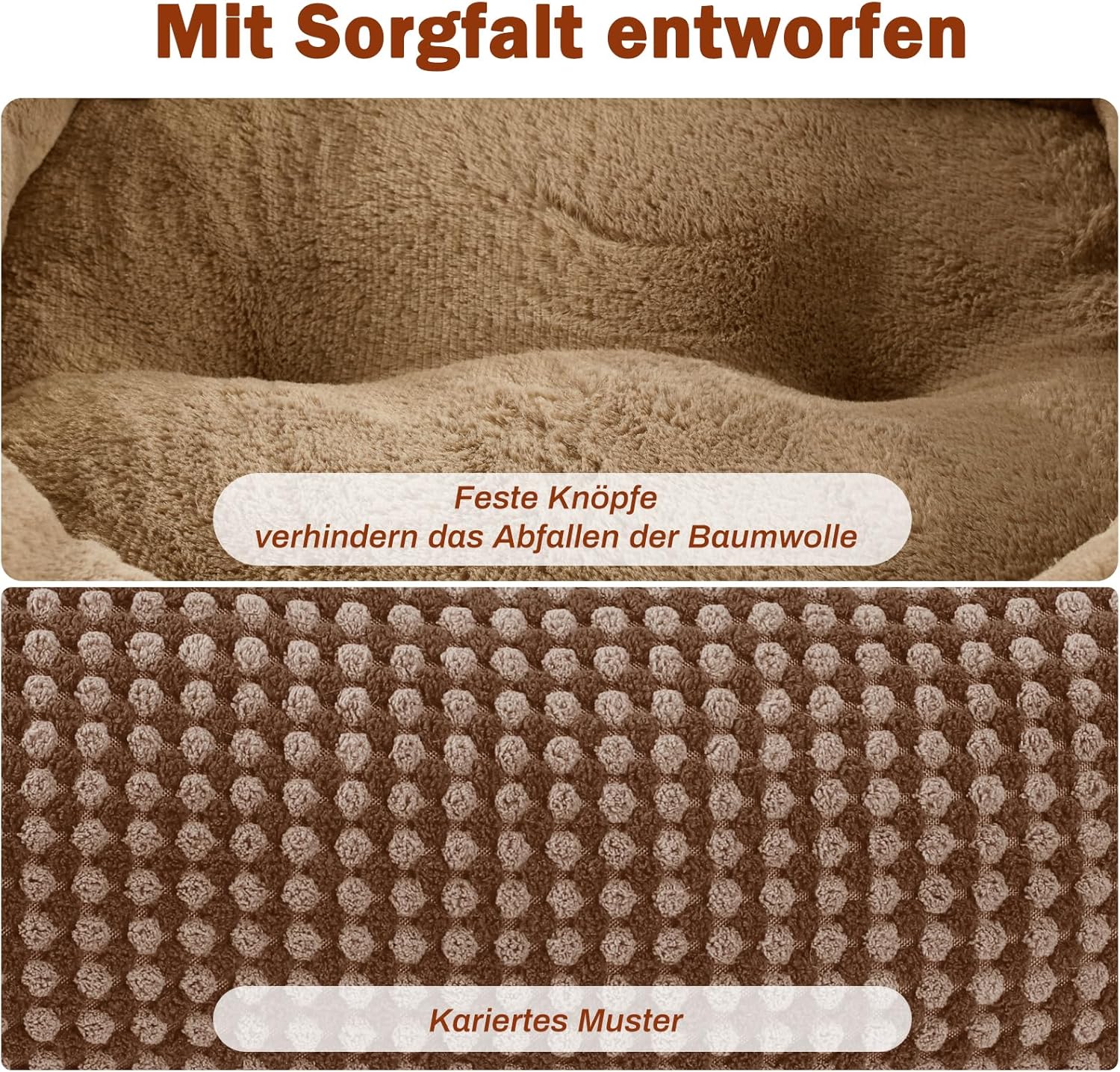 Thumbnail 3 de FURTIME Cuccia per Cani Interno Taglia Media 76x61x23 cm, lavabile e antiscivolo