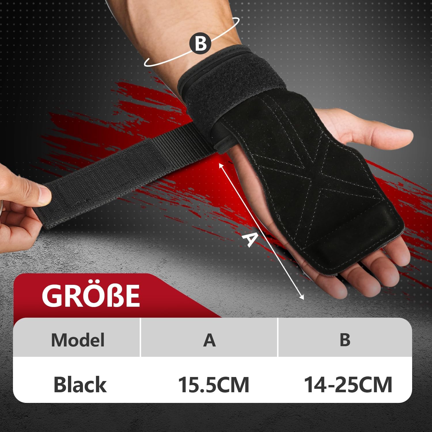 Thumbnail 5 de Power Lifting Straps leather lifting wrist straps for powerlifting, bodybuilding and CrossFit