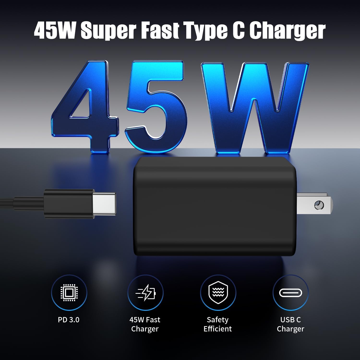 Detalle 2 de Samsung Galaxy S24 Ultra 3-pack USB-C charger with 6ft cable