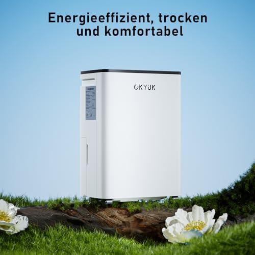 Thumbnail 8 de OKYUK Deshumidificador de 12L con indicador digital de humedad (hasta 40 m²), apagado automático