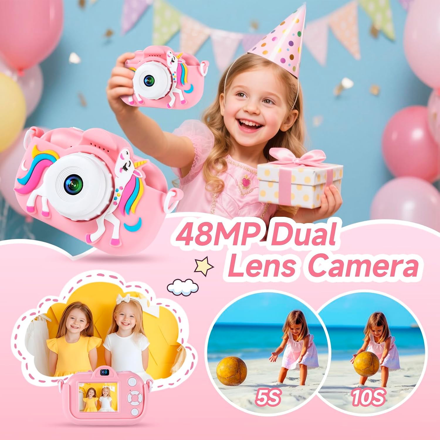 Detalle de Kids Camera 1080P Digital with 32GB Card