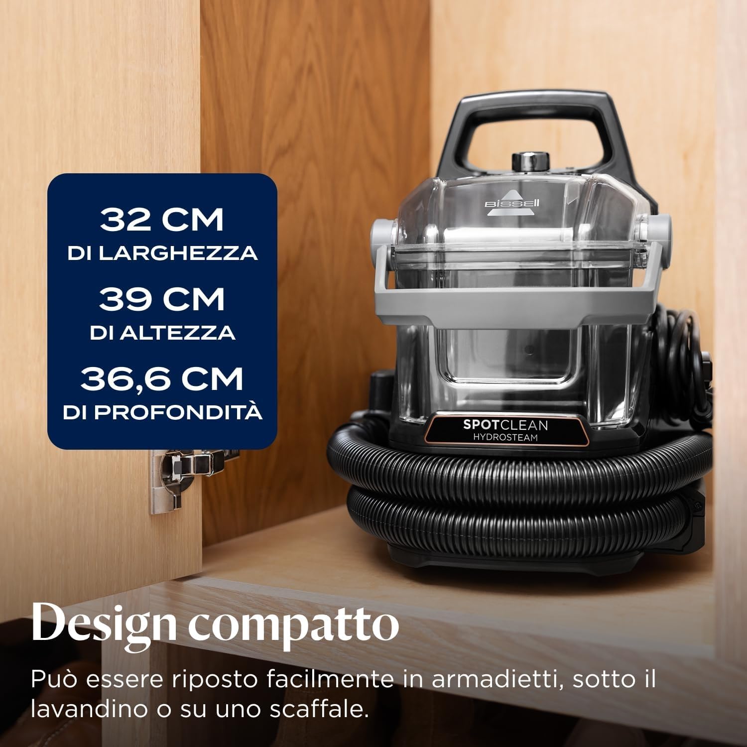 Thumbnail 5 de Bissell SpotClean HydroSteam 1000W Pulitore a vapore