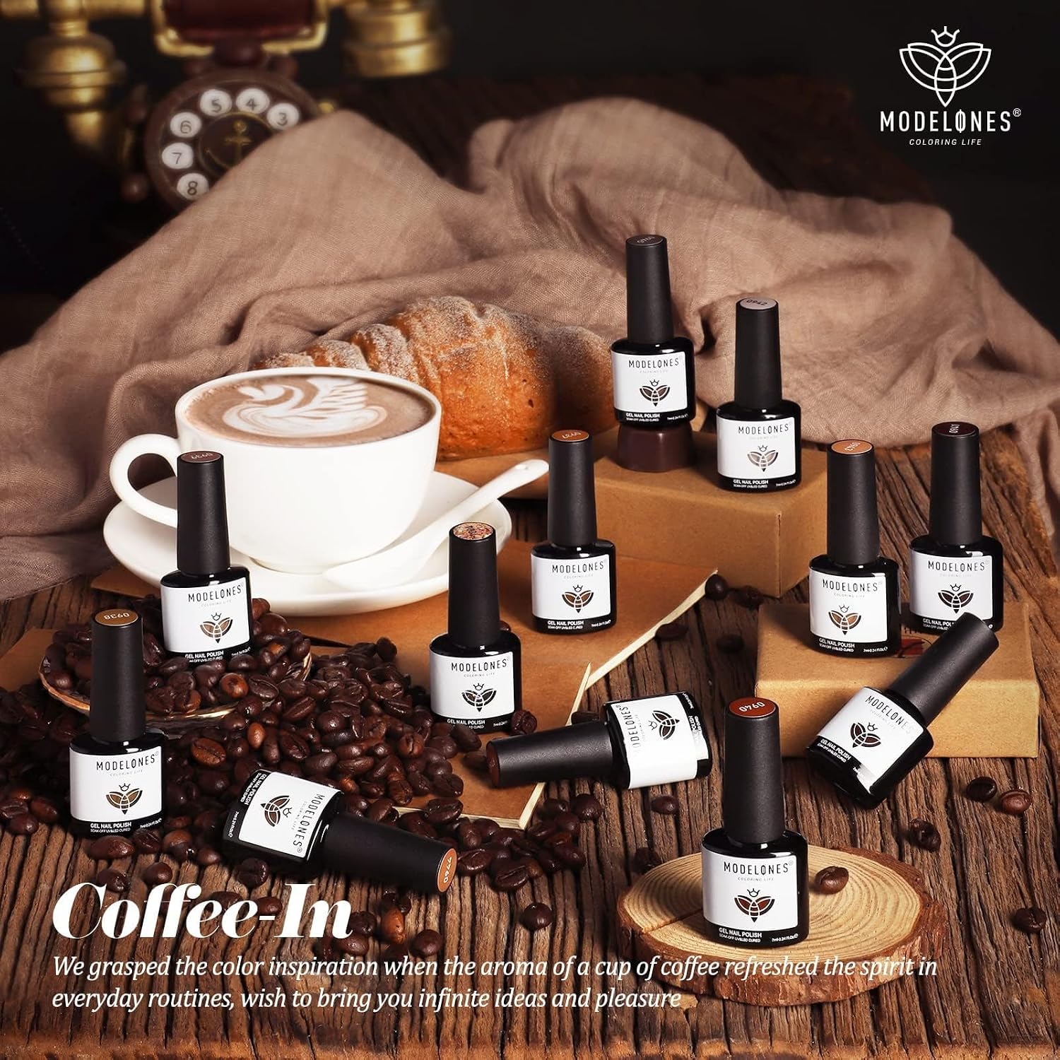 Detalle 2 de Modelones Glitter Gel Nail Polish Set, 12 Colors