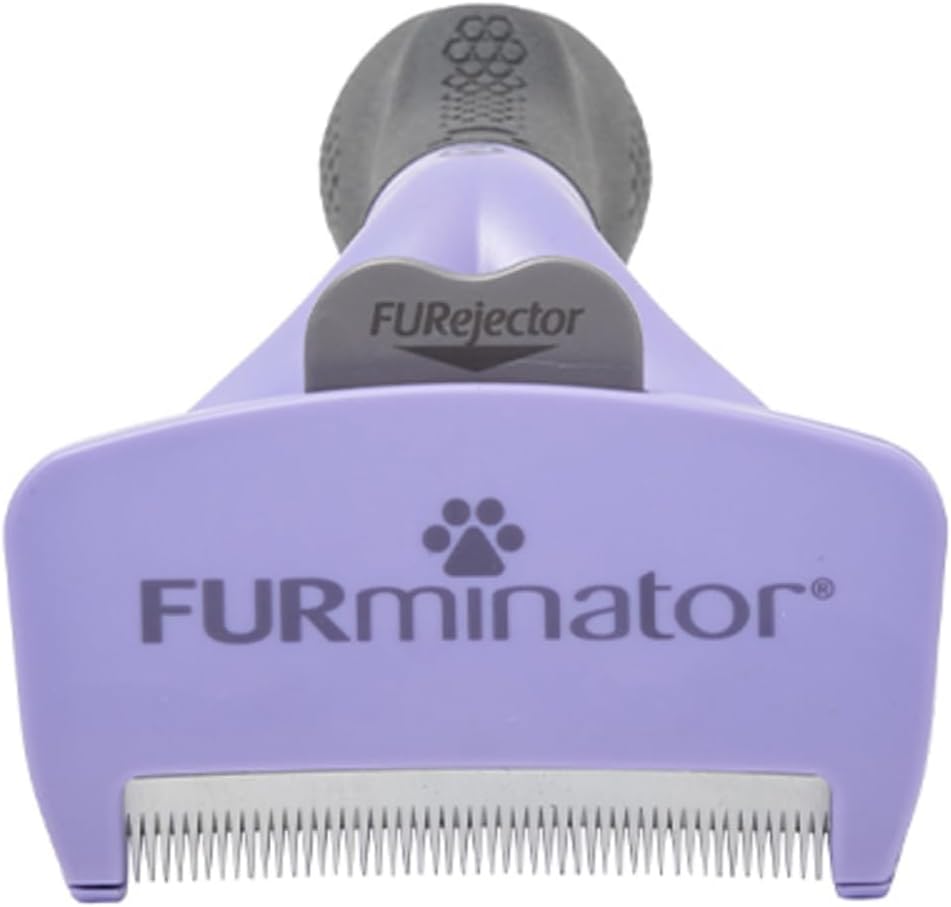 Detalle 2 de FURminator 中・大型猫長毛種用グルーミングブラシ ステンレス刃・ワンプッシュ式