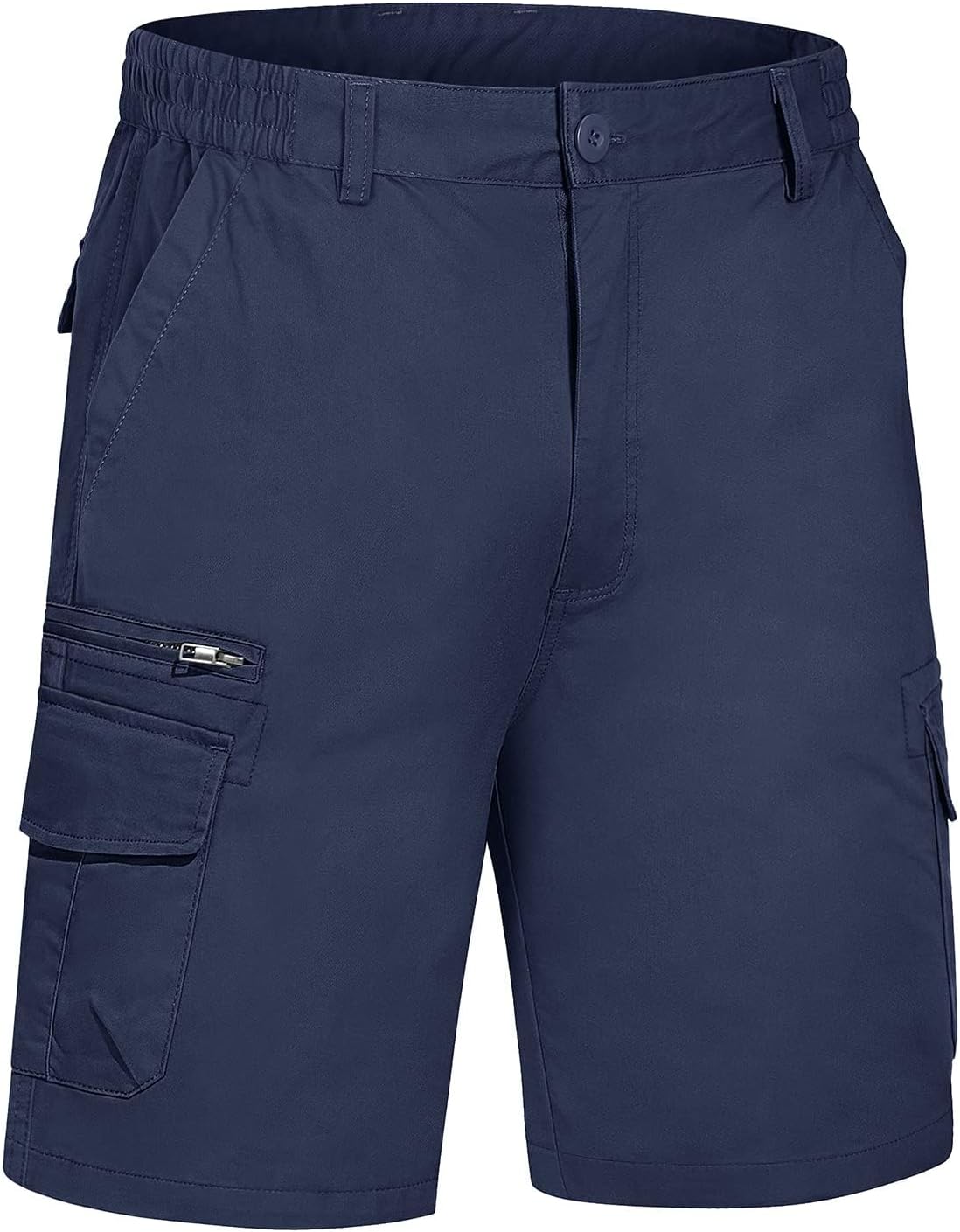 Detalle de TACVASEN men’s elasticated waist cargo shorts with 7 pockets