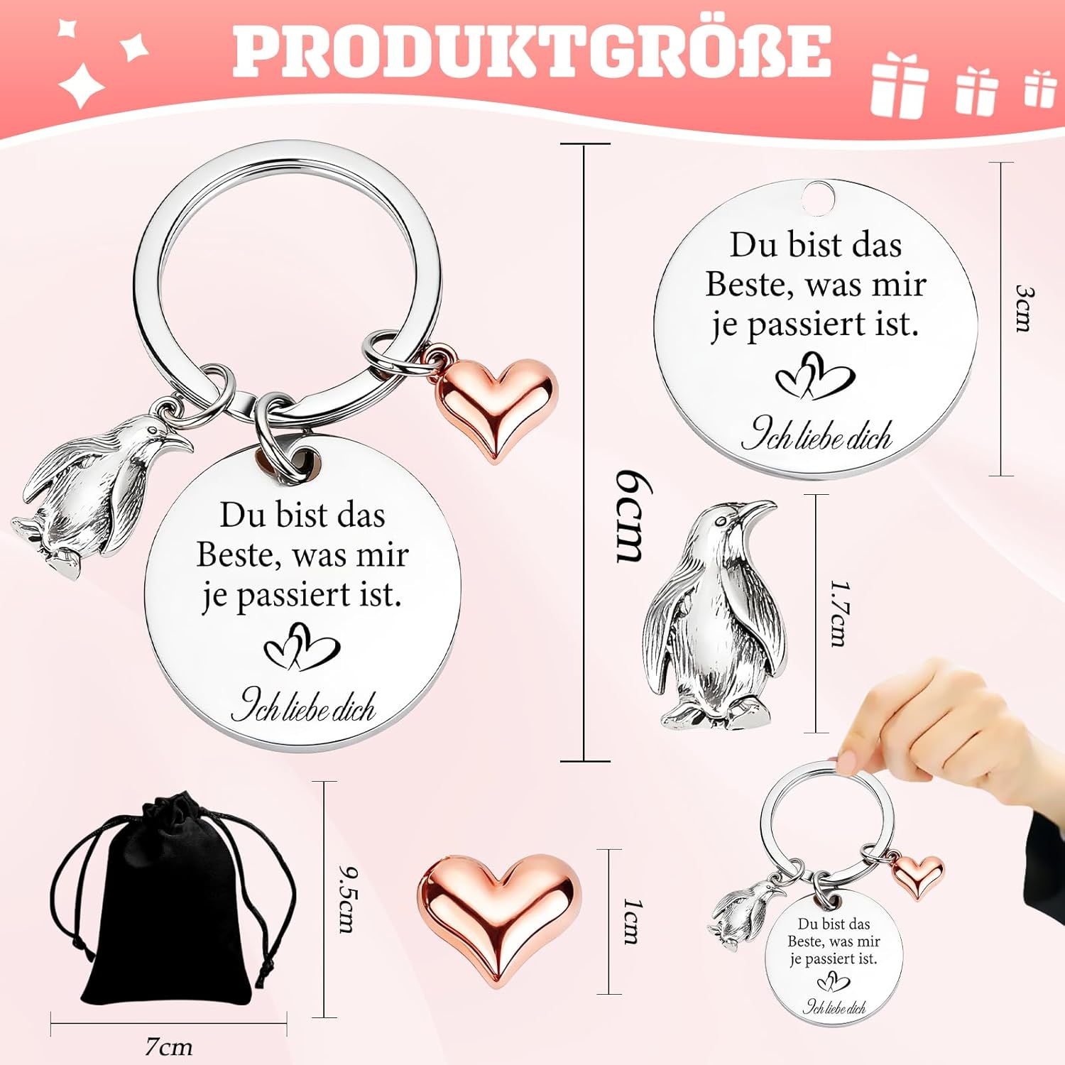 Detalle 2 de TUZELIYA Personalisiert Schlüsselanhänger – personalisiertes Geschenk für sie