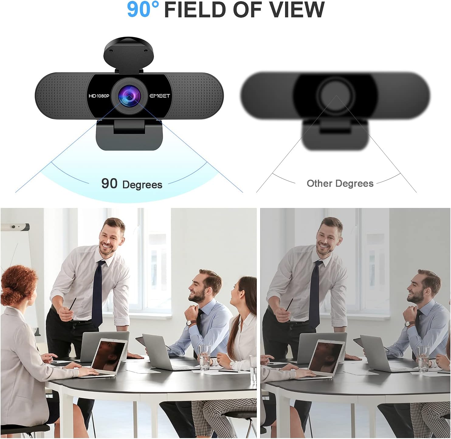 Thumbnail 4 de EMEET C960 1080P Webcam with 90° View