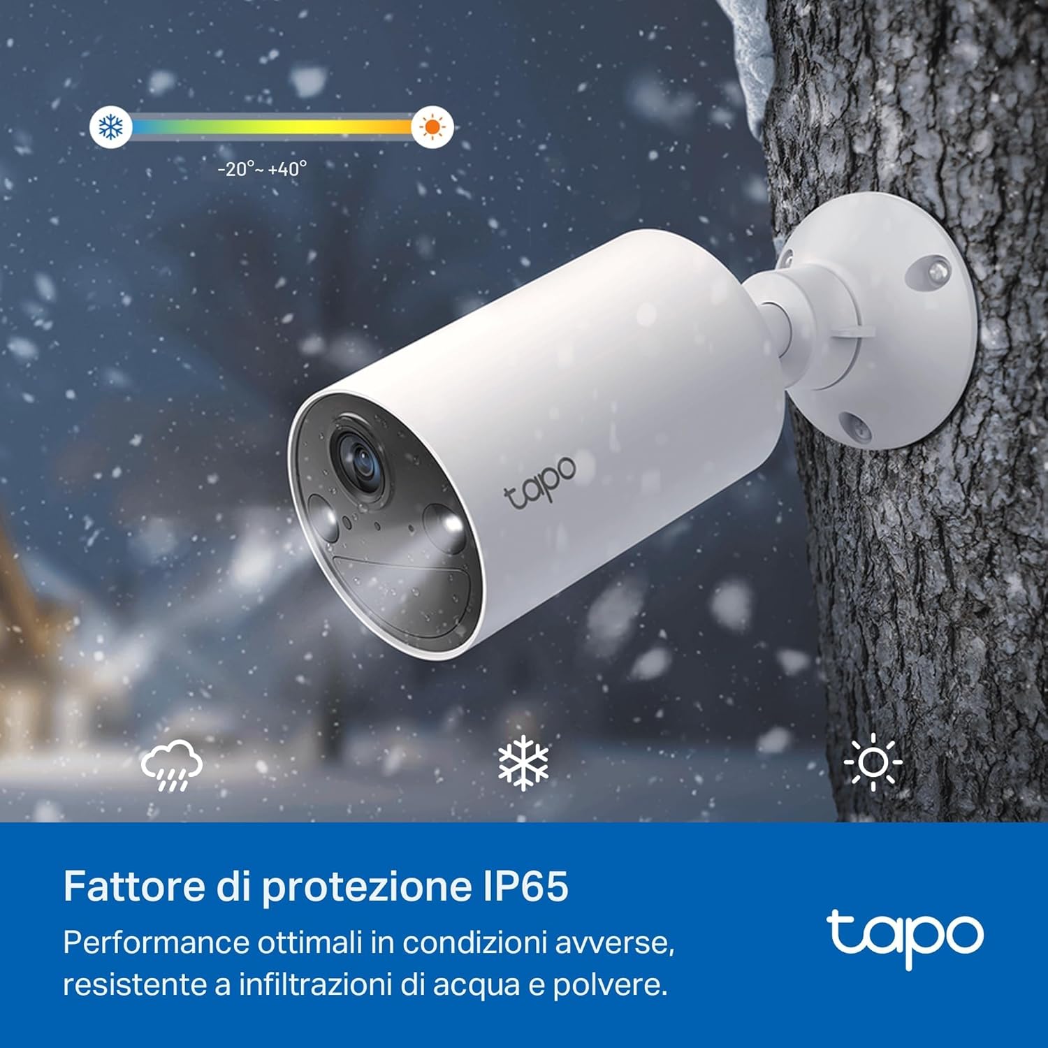 Thumbnail 6 de Tapo C410 telecamera Wi‑Fi 2K da interno ed esterno senza fili con batteria fino a 180 giorni
