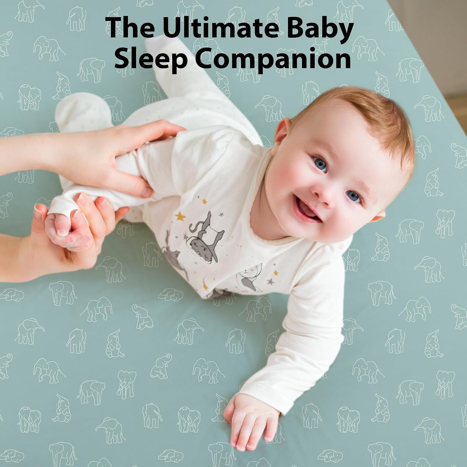 Thumbnail 4 de Unnivoll Travel Cot Sheets 95 x 65 cm fitted pack