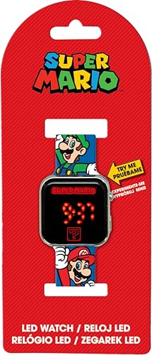 Detalle 2 de Reloj digital LED con calendario Super Mario GSM4236 de Kids Licensing