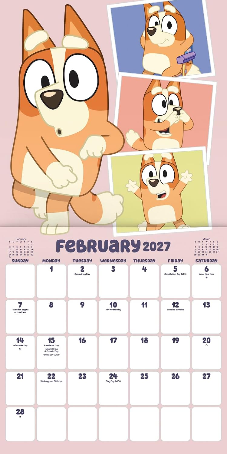 Thumbnail 2 de Bluey Wall Calendar 2027